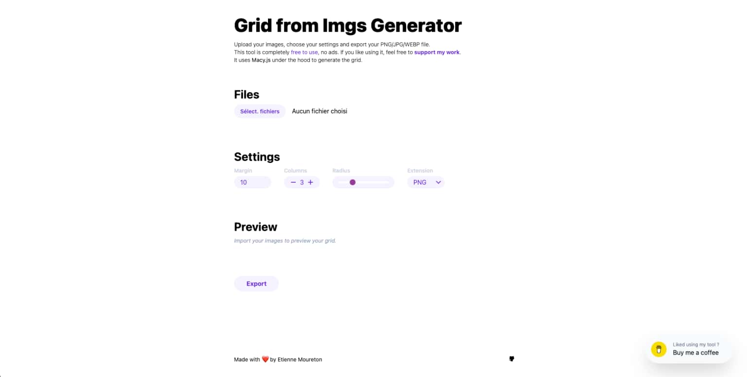 Image du projetGrid from imgs generator